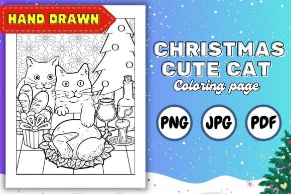 Christmas Cat KDP Coloring Page: A Practical Tool for Stress-Free Holiday Publishing