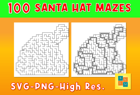 Mazes 100 Santa Hat Mazes: A Versatile Puzzle Resource for Creators and Educators