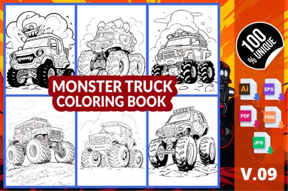 Monster Truck Coloring Book V.09: A Strategic Resource for Creative Professionals and Digital Entrepreneurs