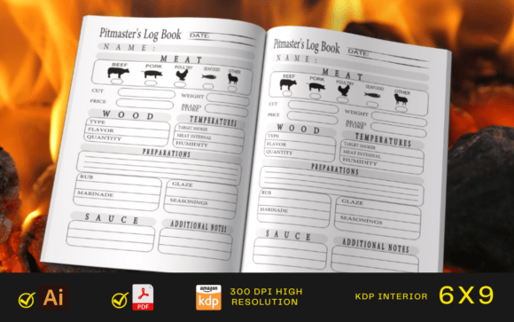 PITMASTER S LOG BOOK – Track Your Smokes, Perfect Your Craft