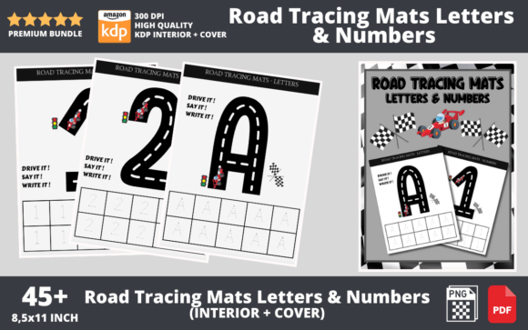 Road Tracing Mats Numbers and Letters: Turning Play into Purposeful Learning
