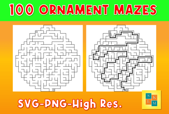 Unlock Creative Possibilities with 100 Ornament Maze Puzzles for Teaching, Publishing, and Design
