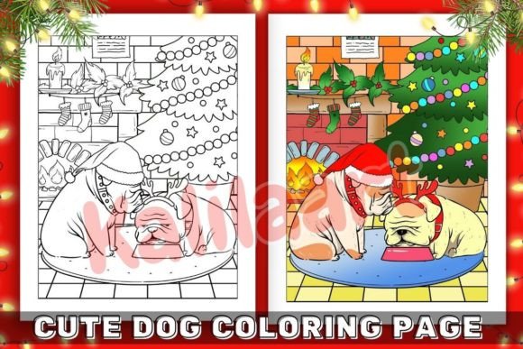 Unwind This Holiday Season with a Cute Dog Coloring Page