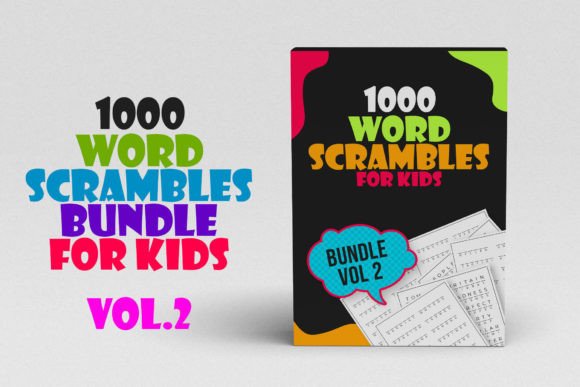 Word Scramble Puzzles for Kids Vol. 2: A Designer’s Dream Asset